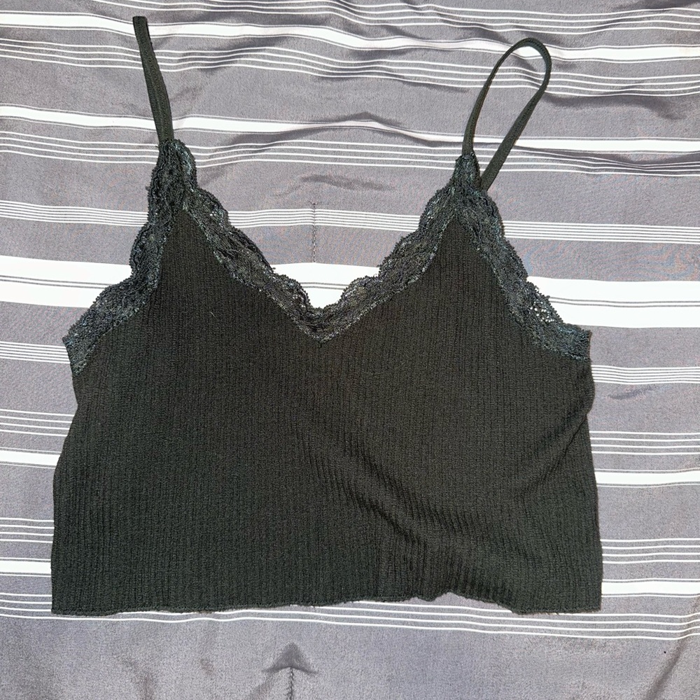 Green lace tank top from Francesca’s